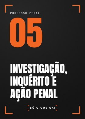 Módulo 05: Investigação, inquérito e ação penal.